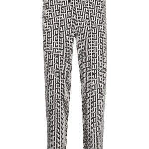 Balmain  monogram-print trackpants