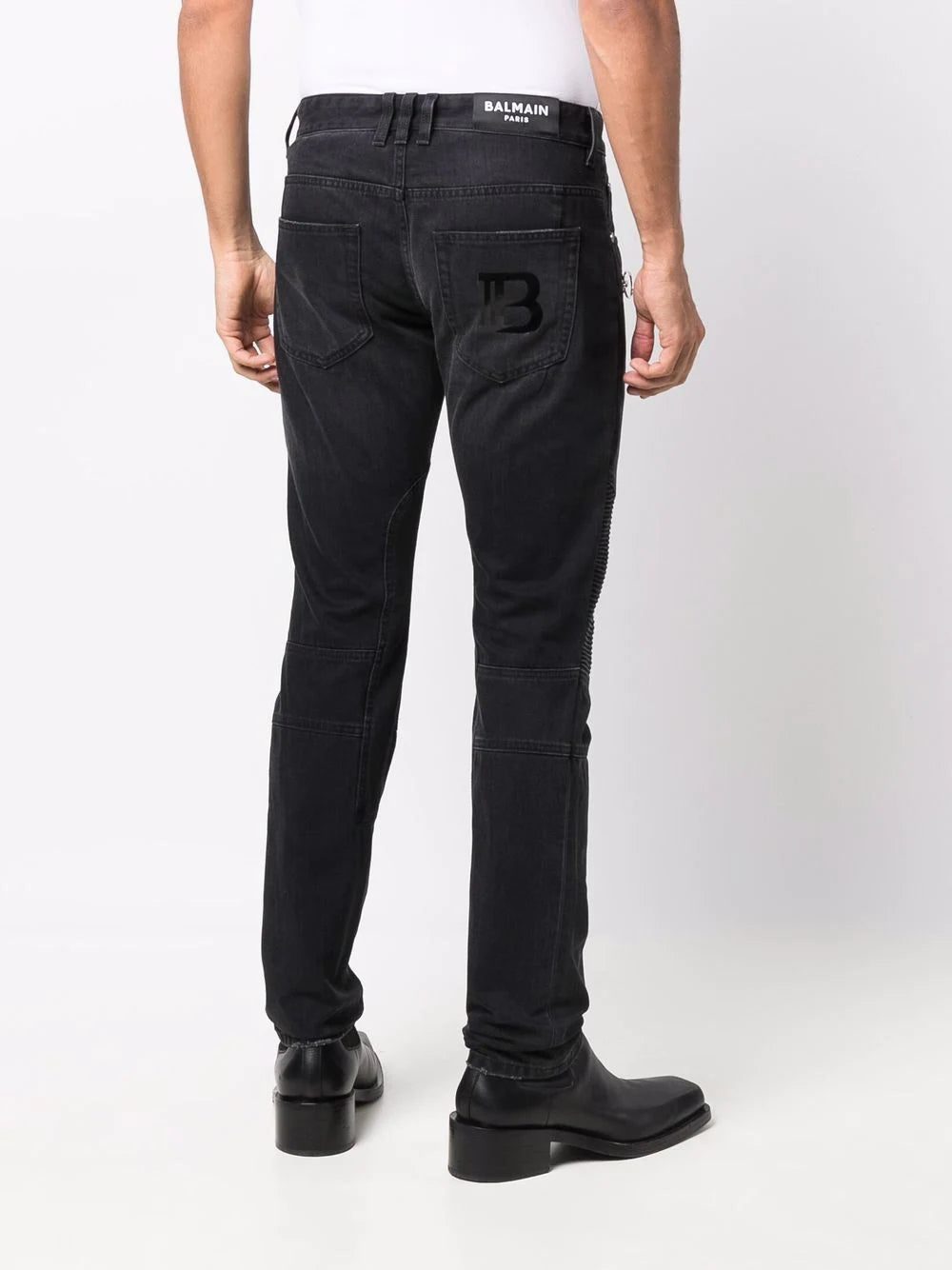 Balmain skinny-fit biker jeans - Image 4