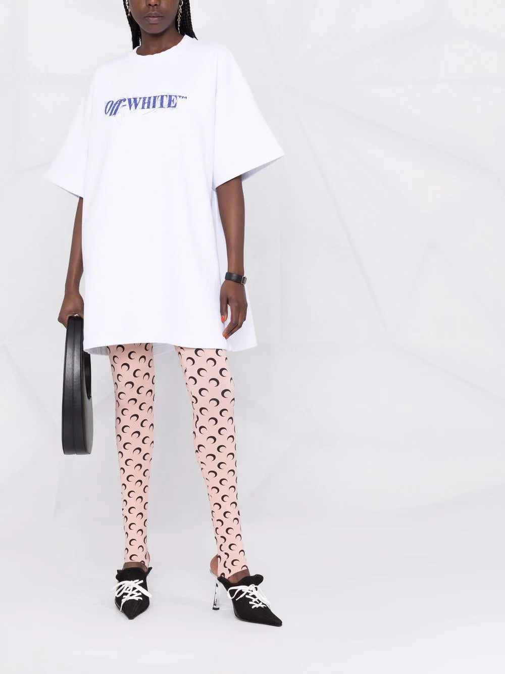 Off-White logo-print T-shirt dress - Image 2