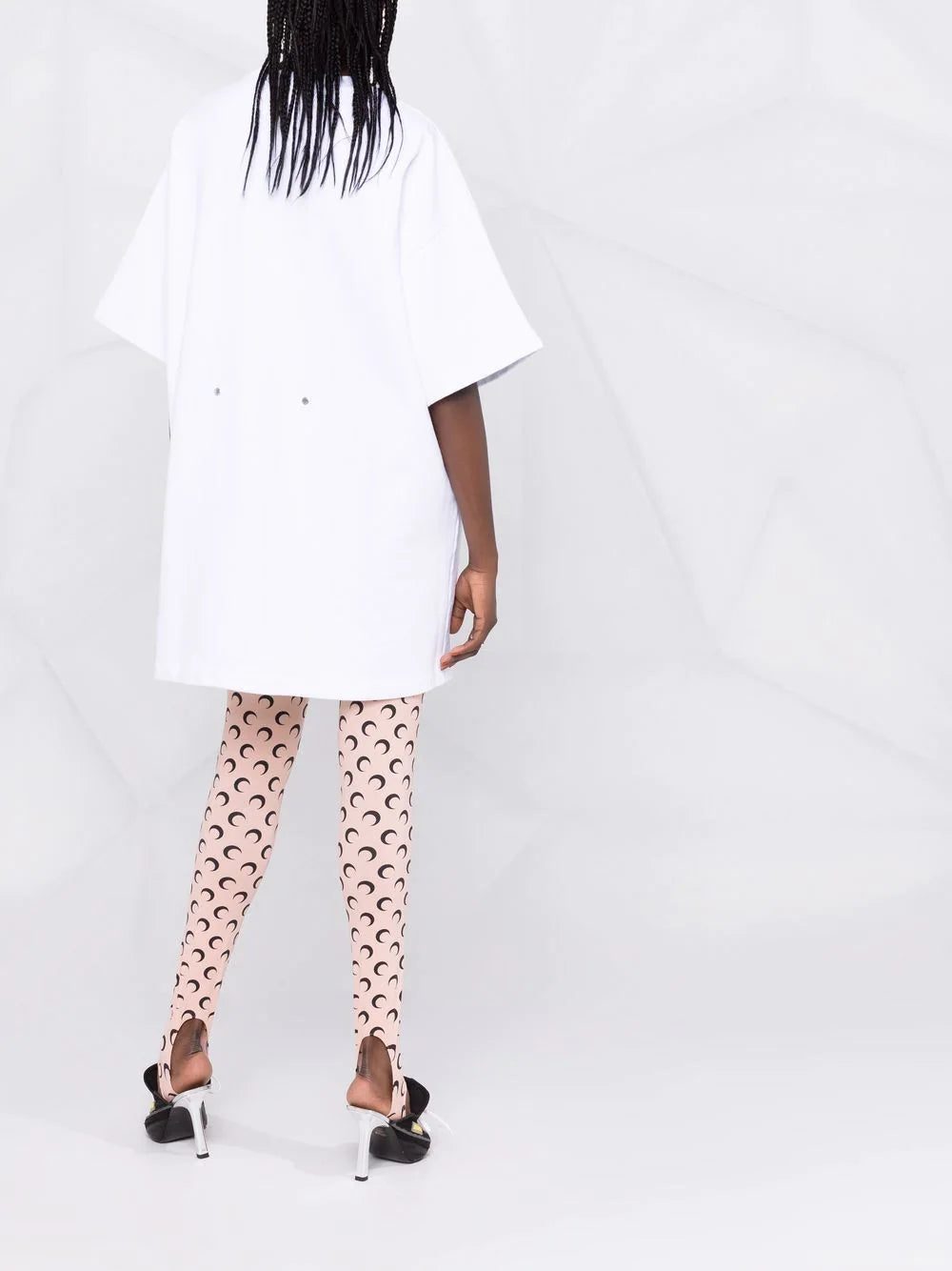 Off-White logo-print T-shirt dress - Image 4