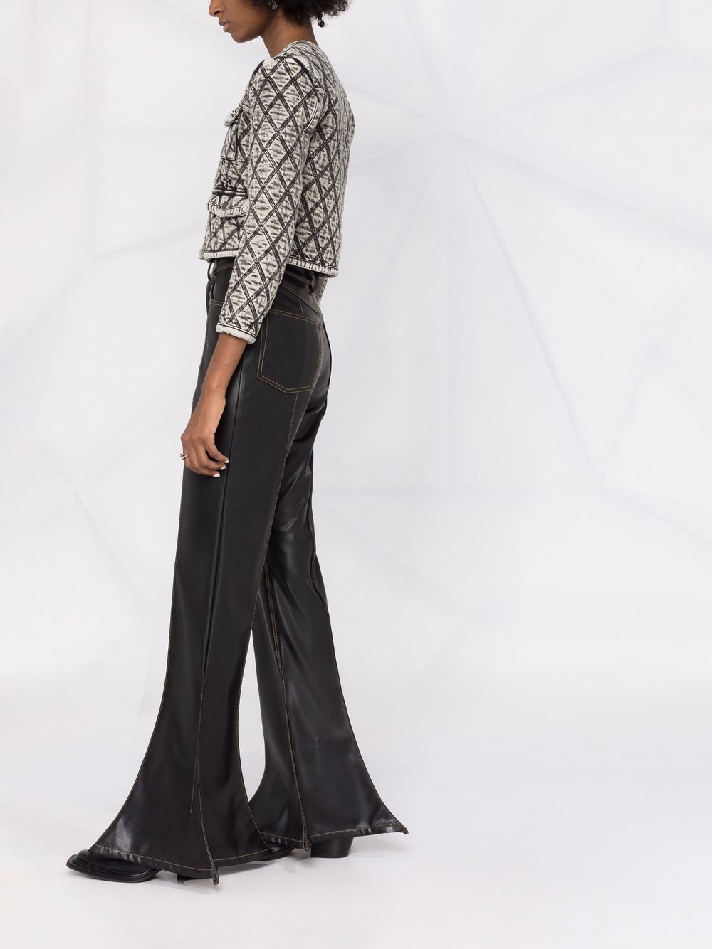 Diesel contrast-stitching cropped jacket - Image 4