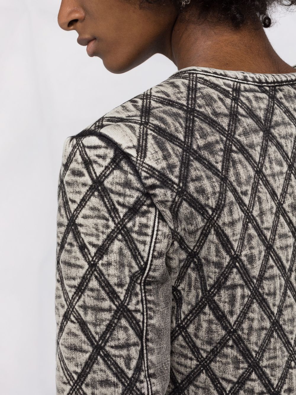 Diesel contrast-stitching cropped jacket - Image 3