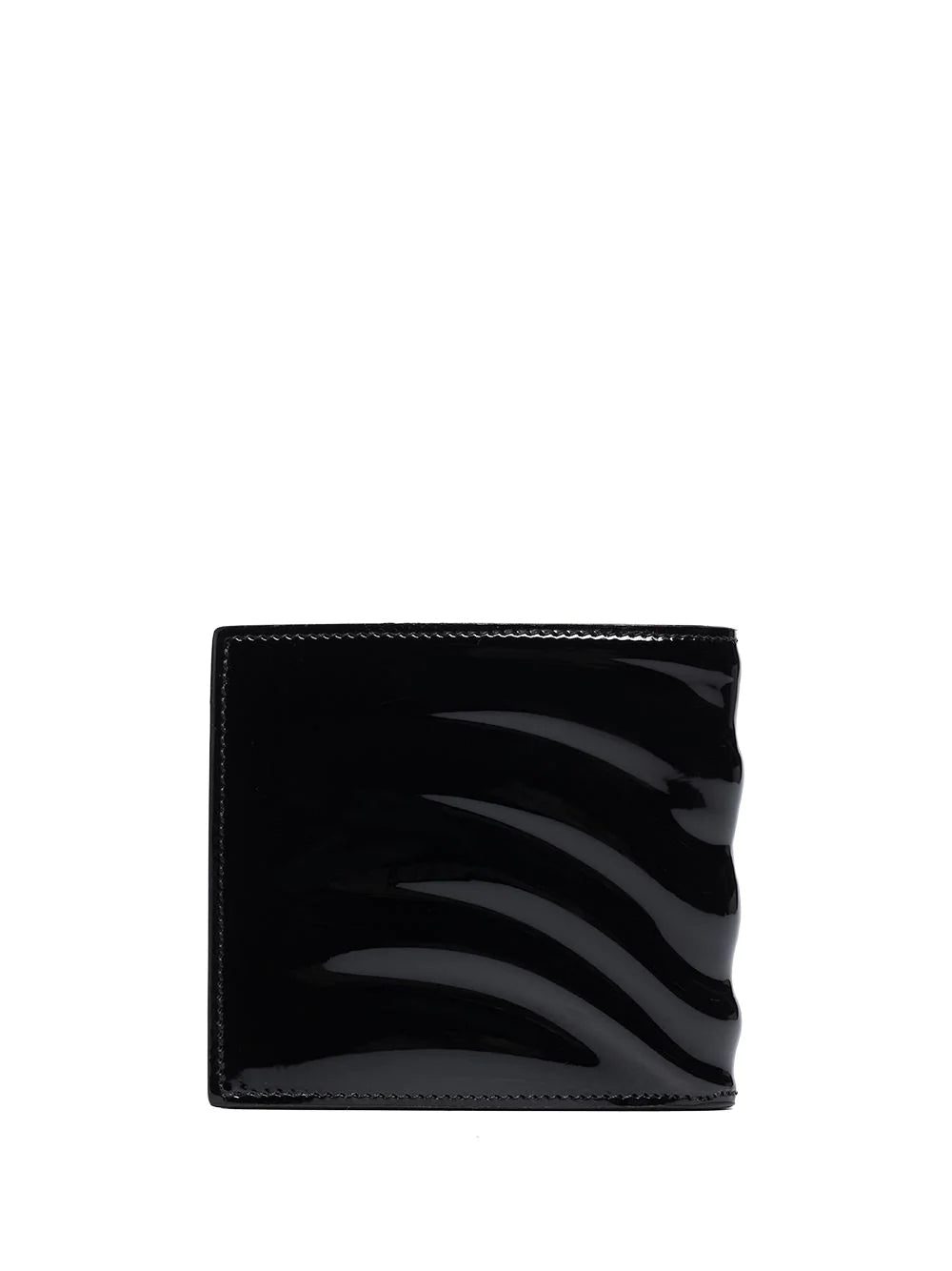 Alexander McQueen Rib 8cc patent leather bifold wallet - Image 2