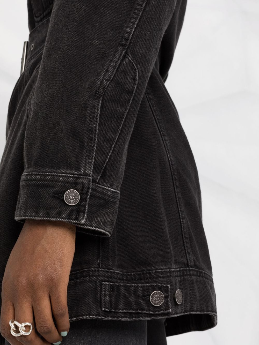 Diesel De-Flaminia belted denim jacket - Image 3