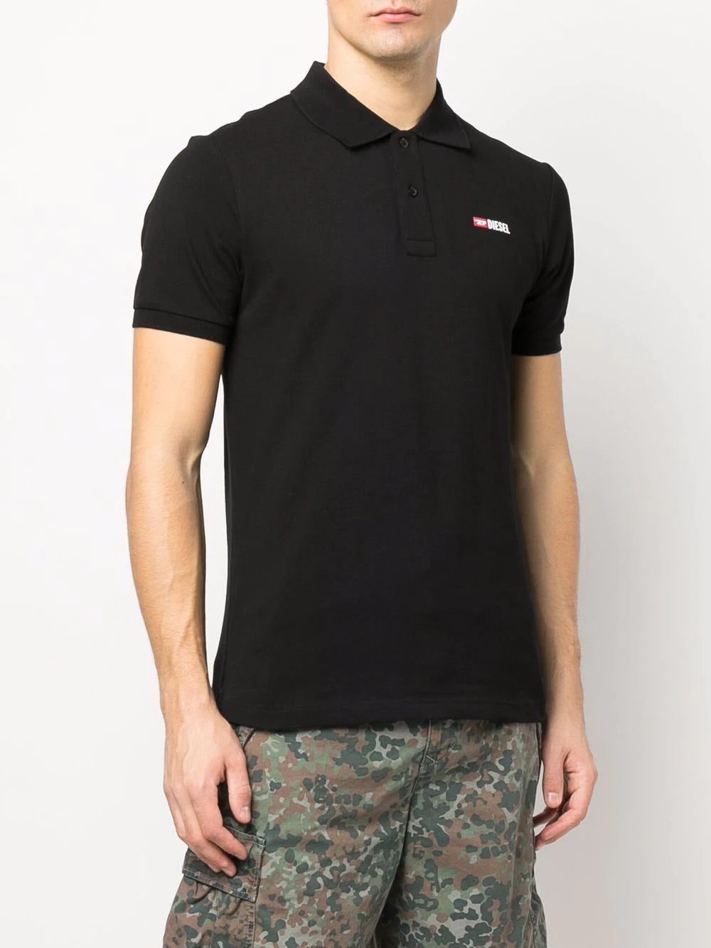 Diesel logo-print polo shirt - Image 4