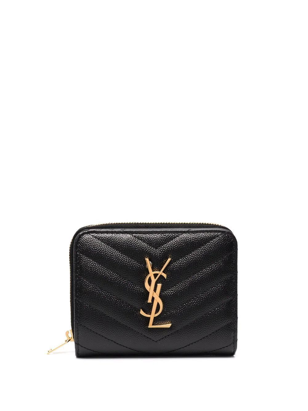 Saint Laurent compact zip around wallet
