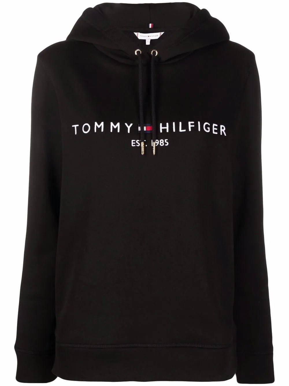 Tommy Hilfiger logo-print drawstring hoodie