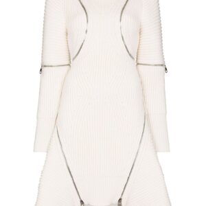 Alexander McQueen  zip-detailing knitted dress