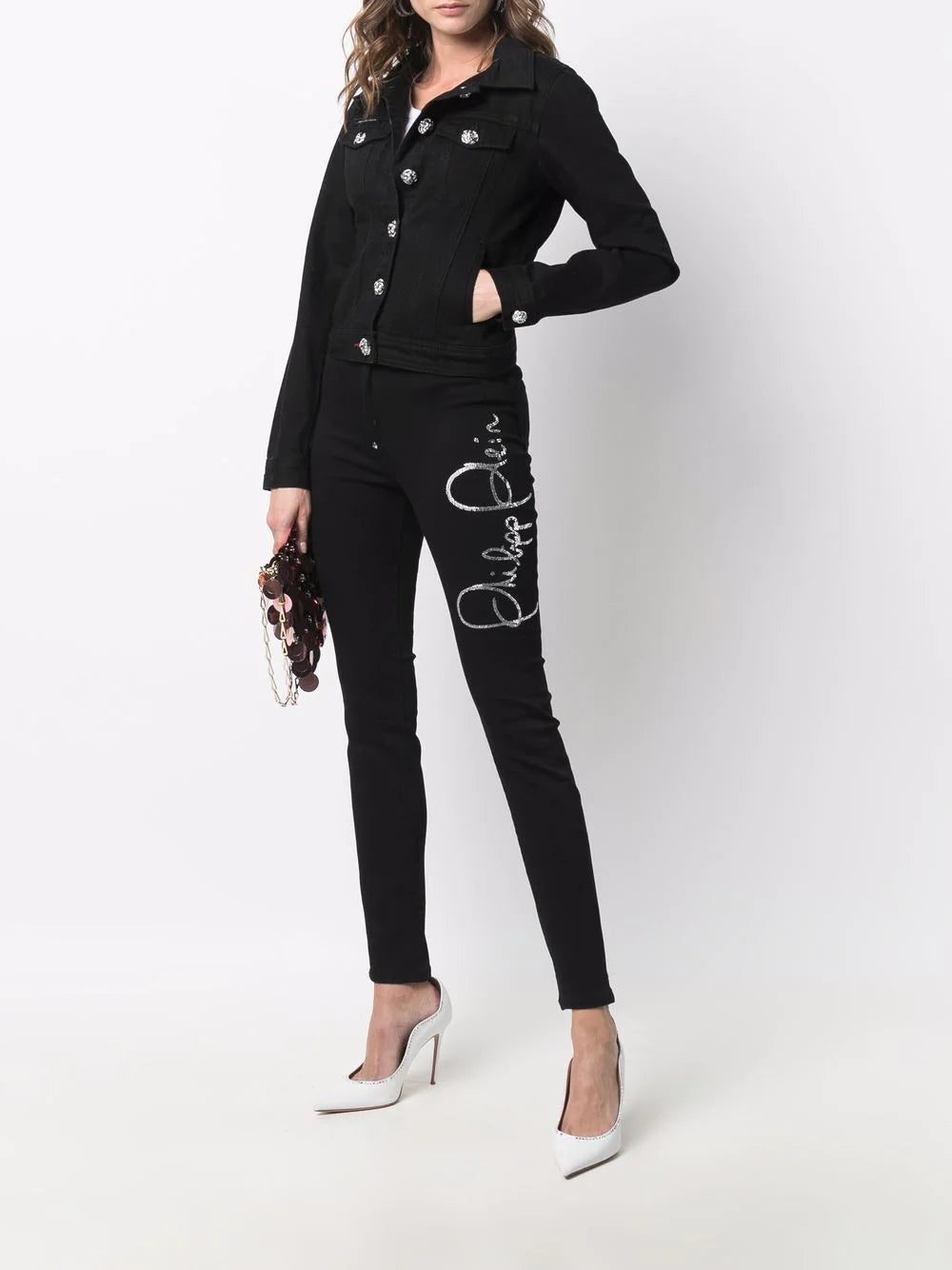 Philipp Plein logo-plaque denim jacket - Image 2