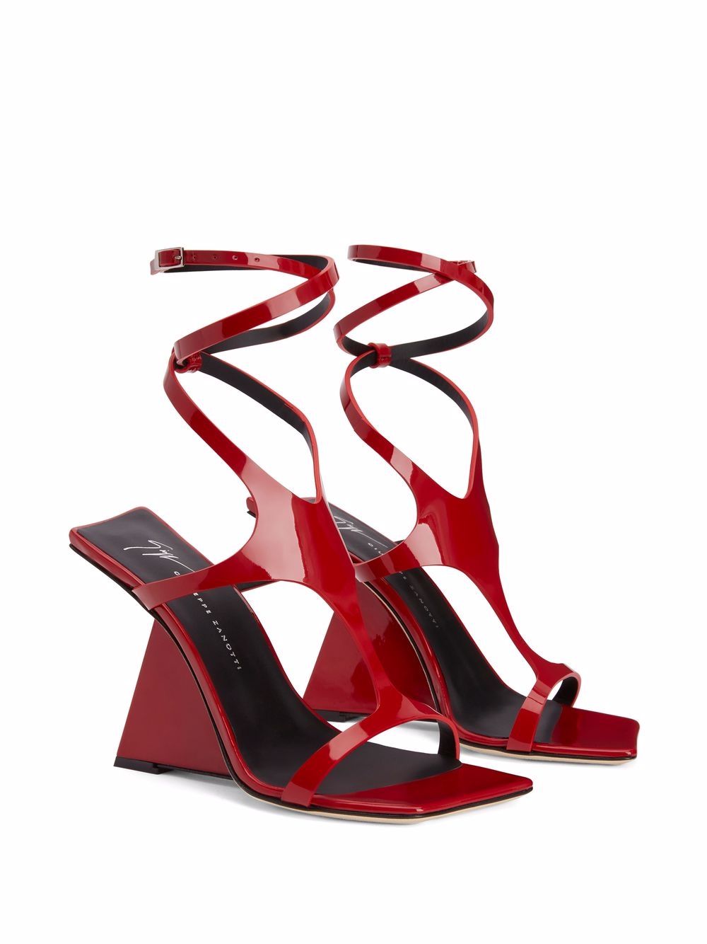 Giuseppe Zanotti 105mm angled wrapped sandals - Image 2