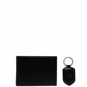 Emporio Armani folded leather wallet and tag