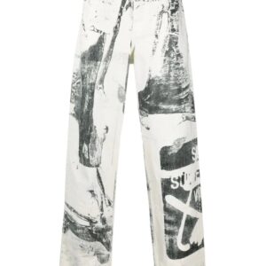 Off-White  graphic-print wide-leg trousers