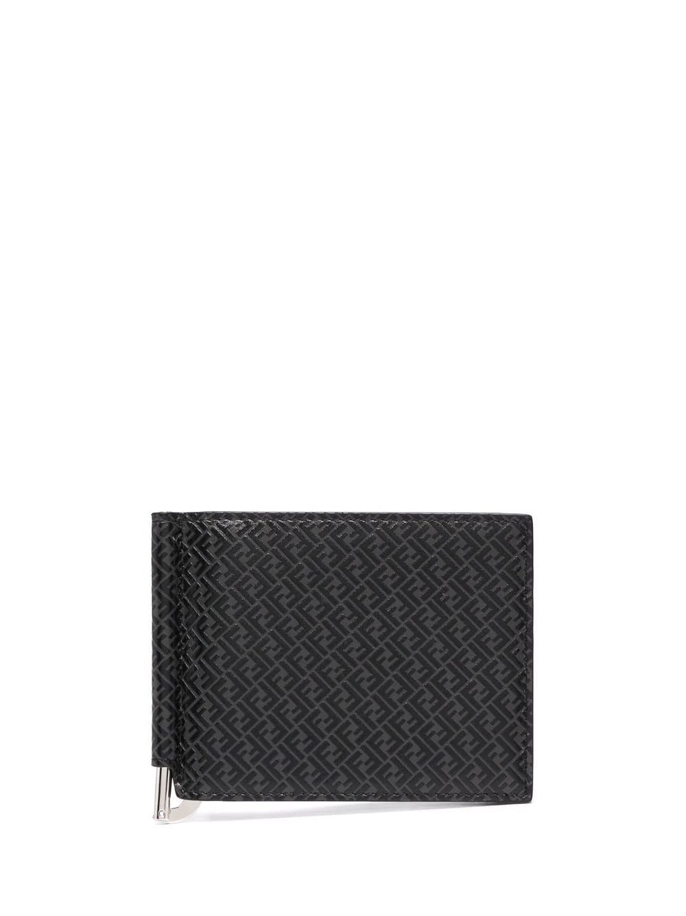 Fendi micro FF-print embossed cardholder