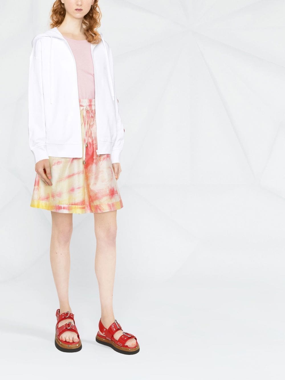 Love Moschino heart-patch cut-out zipped hoodie - Image 2