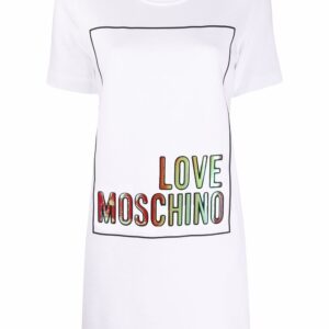 Love Moschino logo-print T-shirt dress