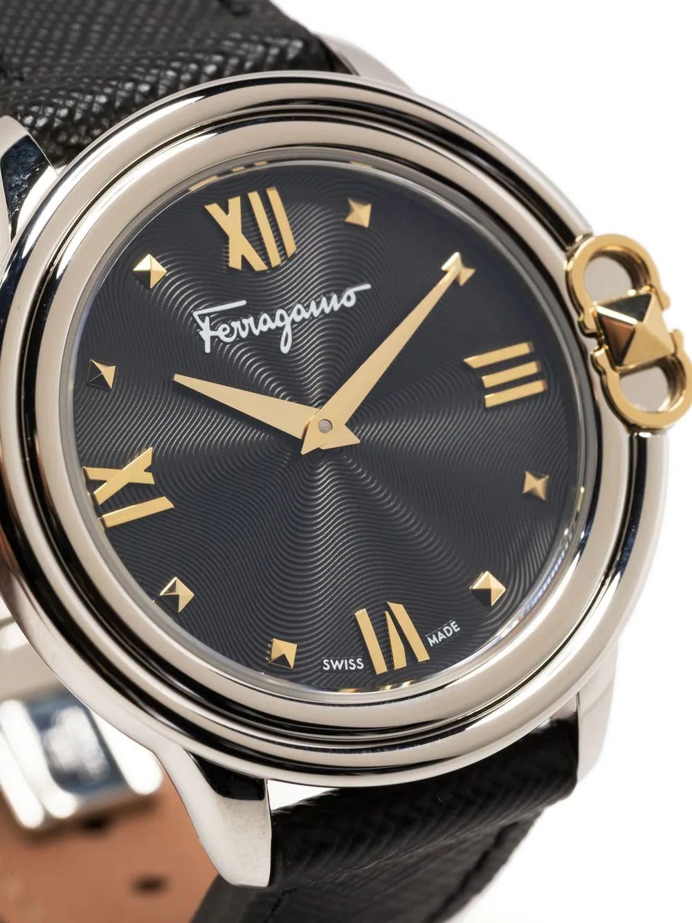 Salvatore Ferragamo Watches Gancini leather-strap watch - Image 3