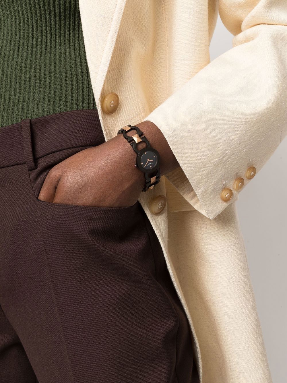 Salvatore Ferragamo Watches two-tone design watch - Image 2