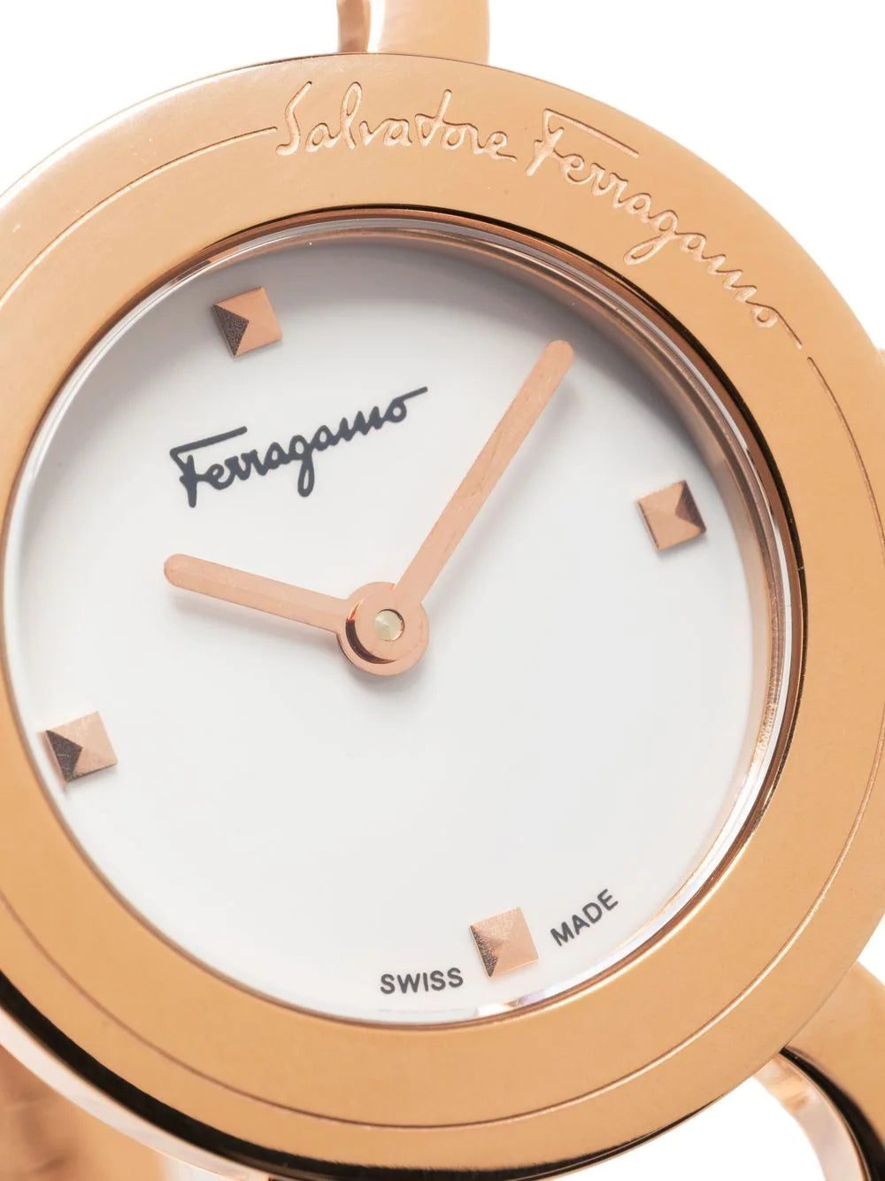 Salvatore Ferragamo Watches double-Gancini round watch - Image 3