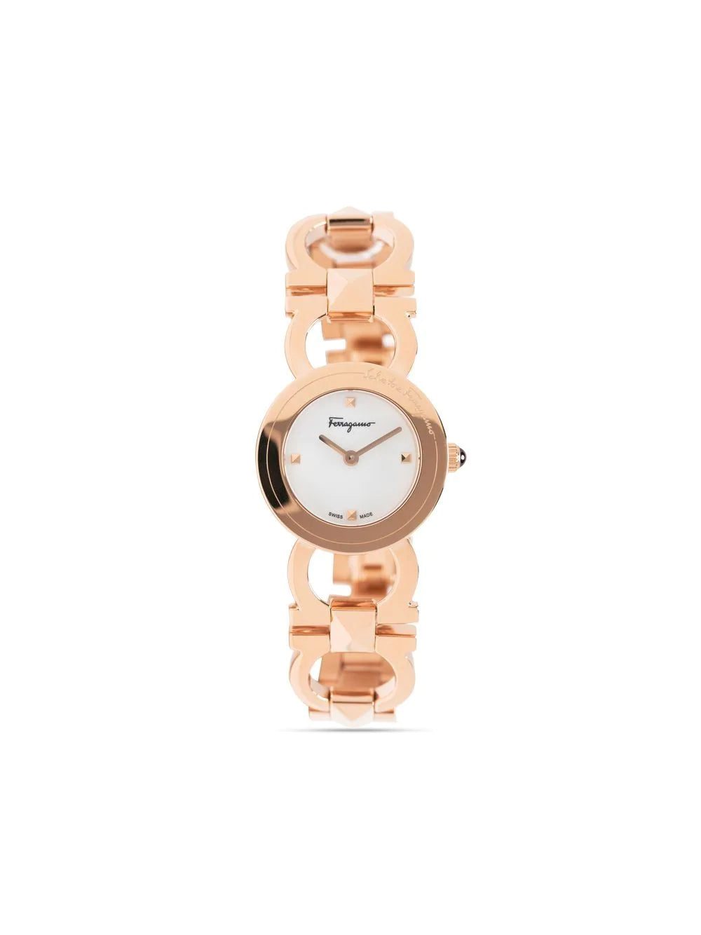 Salvatore Ferragamo Watches double-Gancini round watch