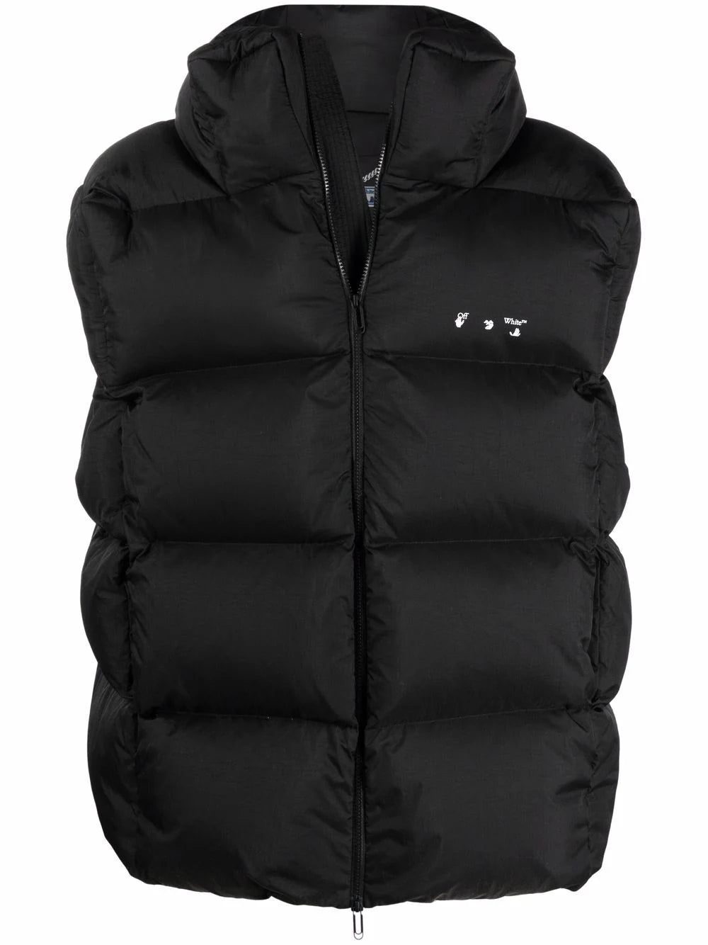 Off-White down-feather logo-print gilet