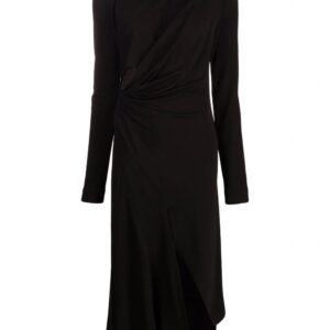 Off-White cut-out flared midi dress