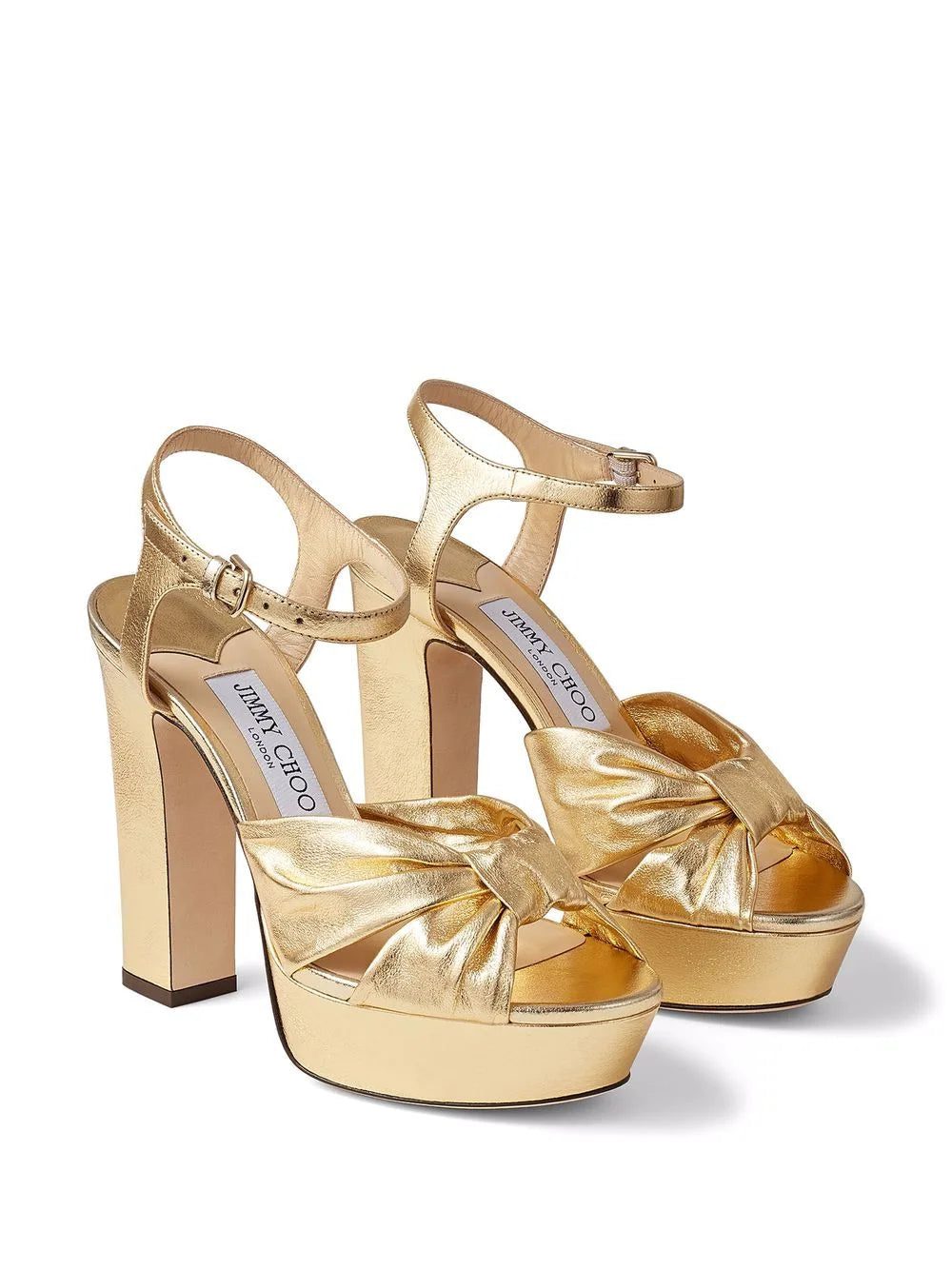 Jimmy Choo Heloise metallic-effect 120mm sandals - Image 2