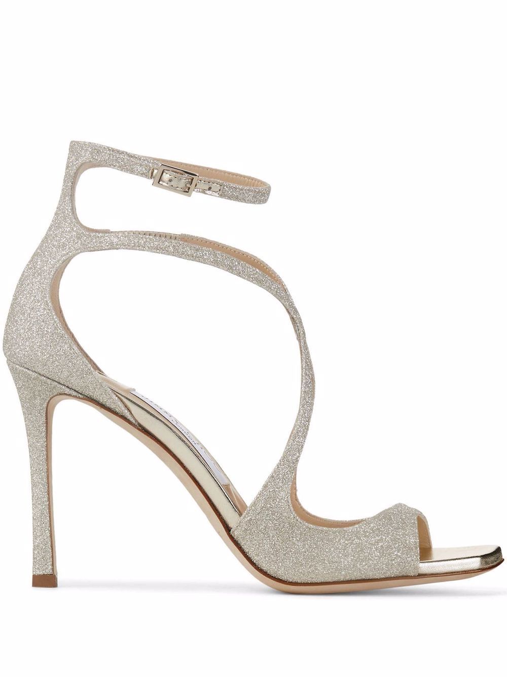 Jimmy Choo Azia 95mm glitter sandals