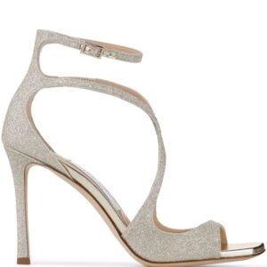 Jimmy choo  Azia 95mm glitter sandals