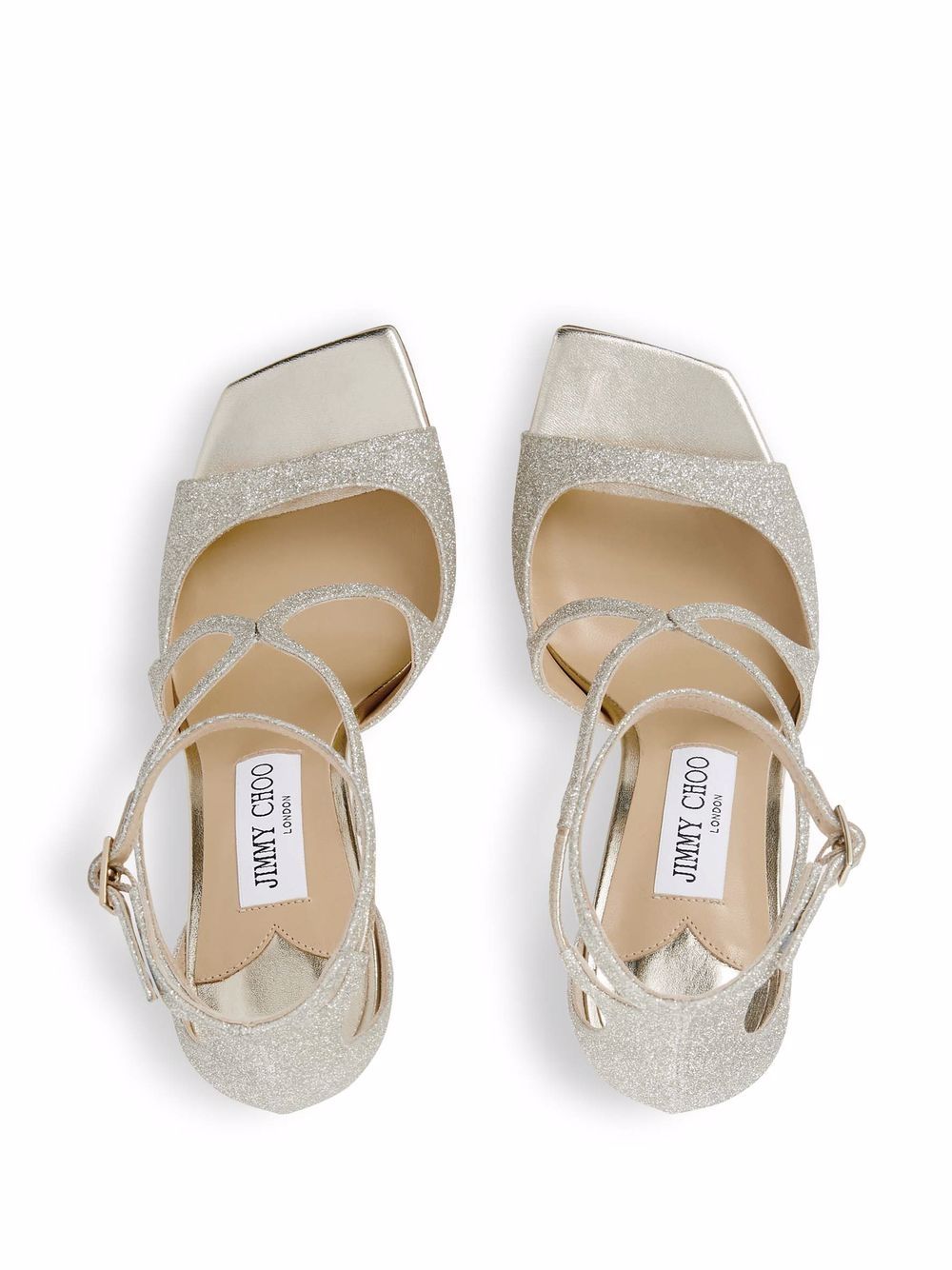 Jimmy Choo Azia 95mm glitter sandals - Image 4