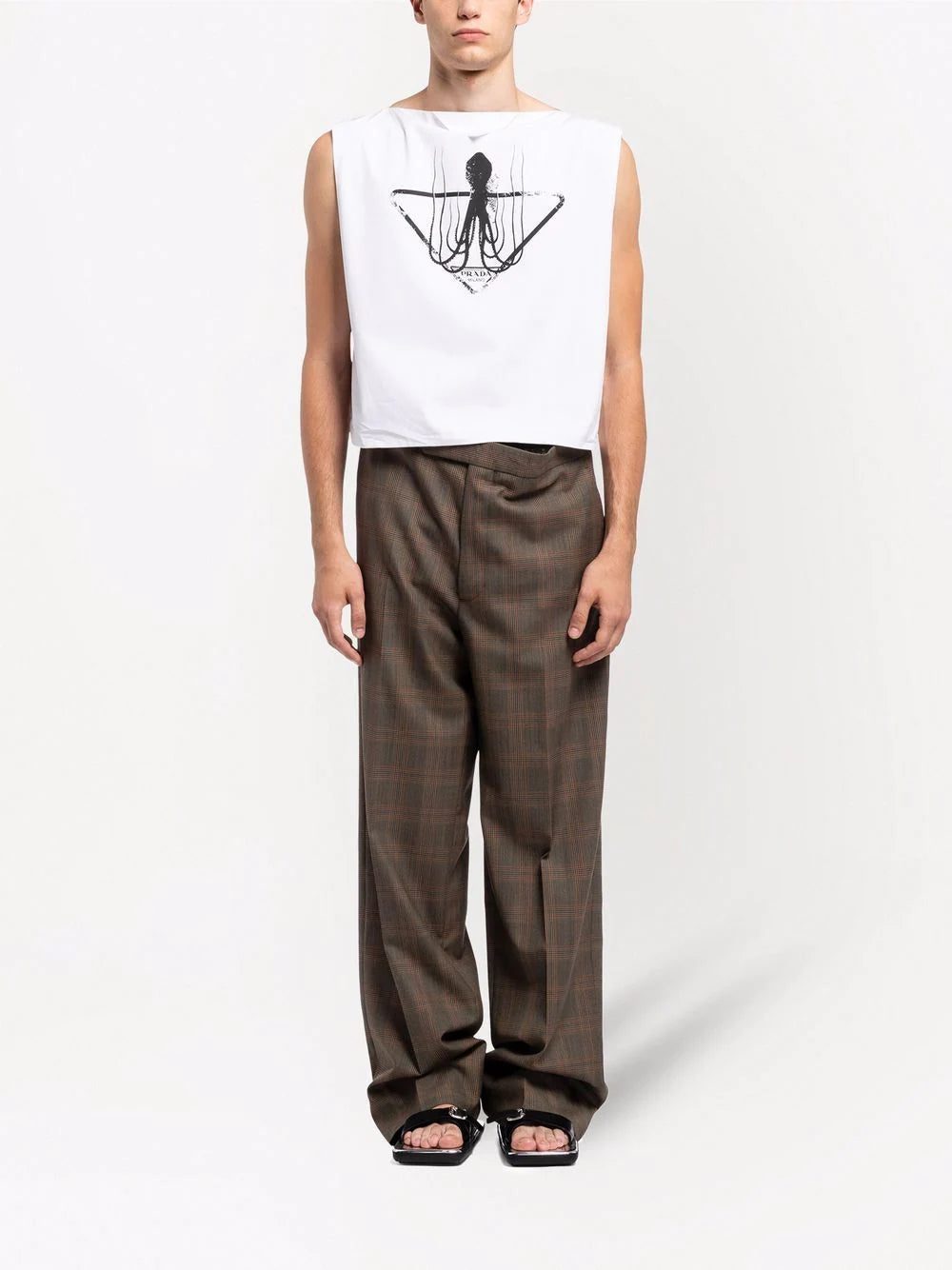 Prada graphic-print sleeveless shirt - Image 2