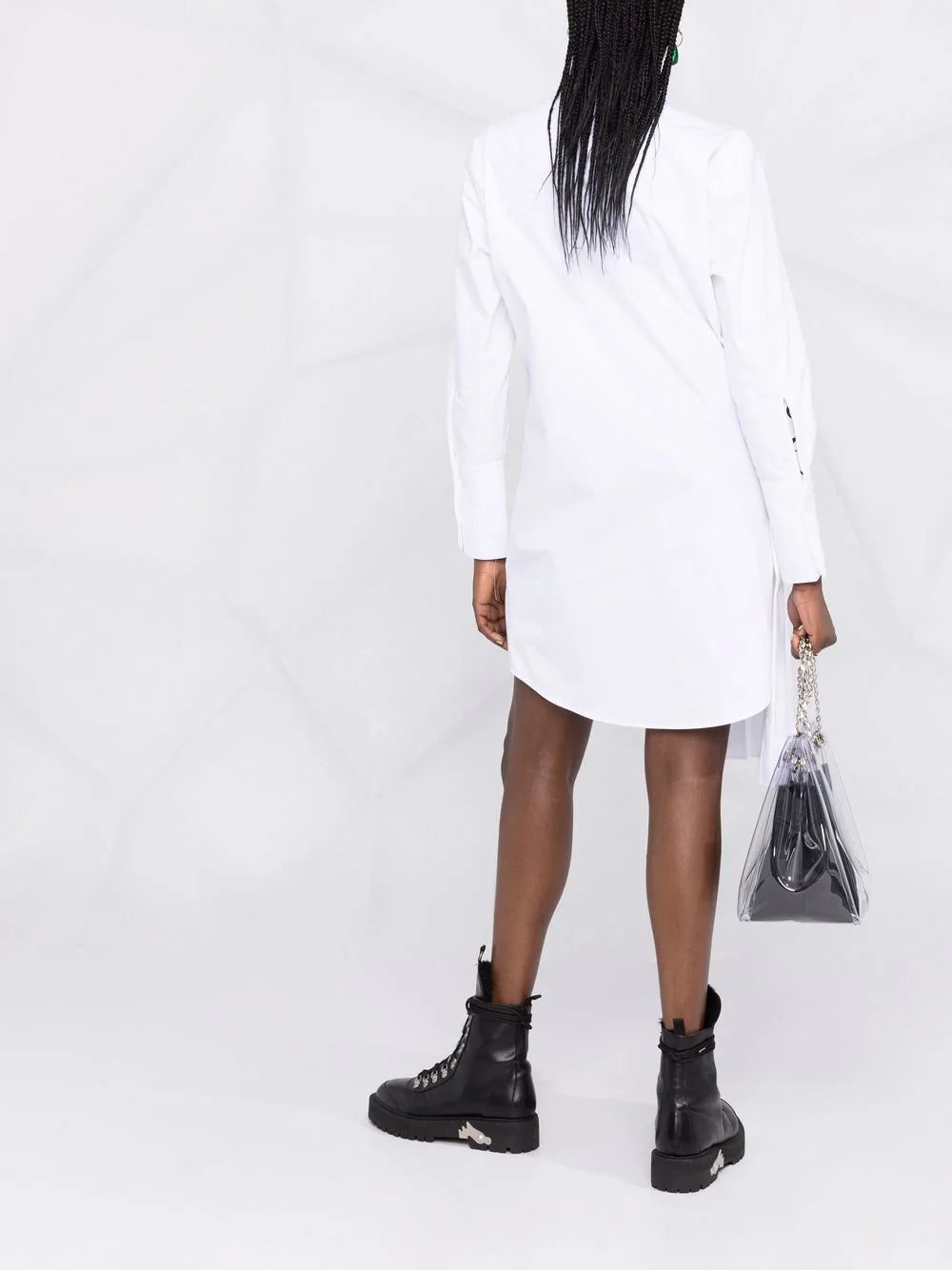 Off-White Popeline asymmetric shirt dress - Image 4