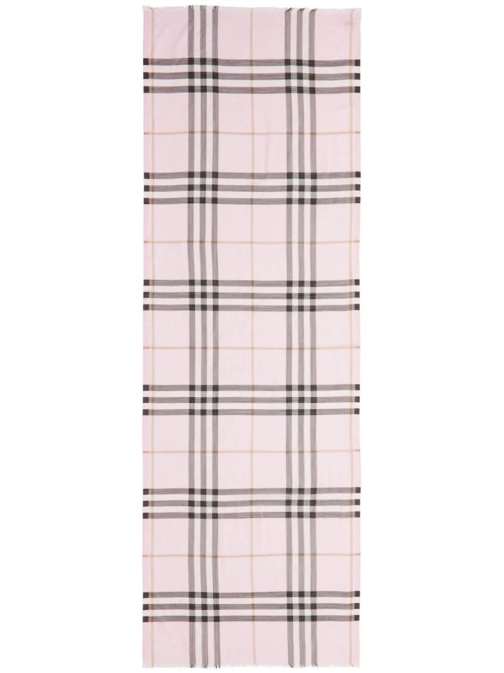 Burberry lightweight check wool scarf