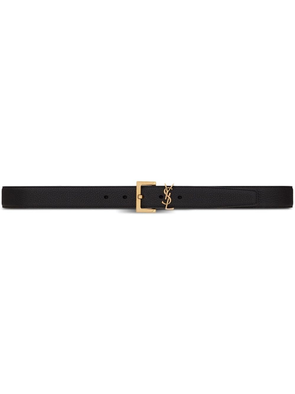 Louis Vuitton YSL logo-plaque leather belt