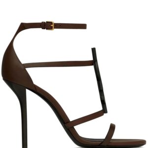 Saint Laurent Cassandra logo strappy sandals