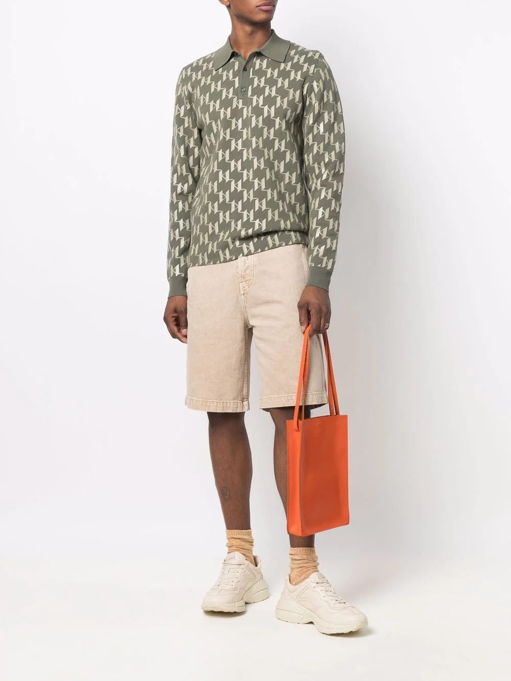 Karl Lagerfeld monogram knit polo shirt - Image 2