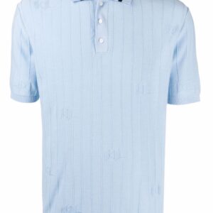 Karl Lagerfeld stripe-trim polo shirt