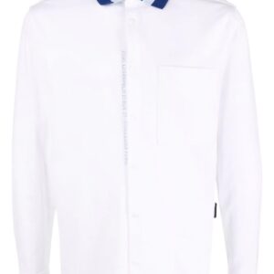 Karl Lagerfeld stripe-knit jersey shirt