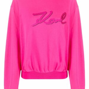 Karl Lagerfeld logo-embroidered sweatshirt