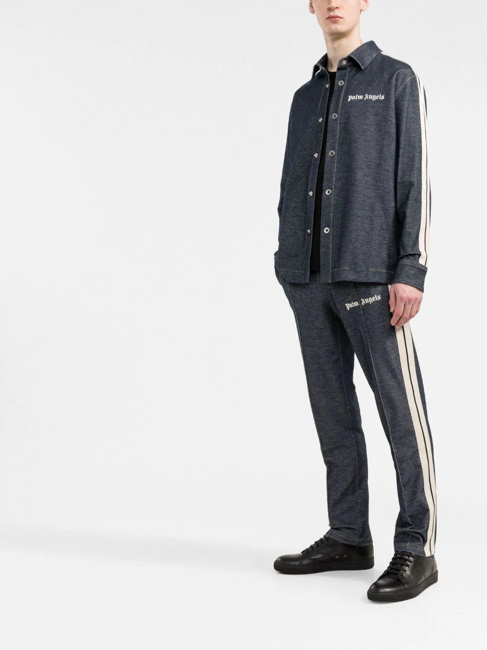 Palm Angels denim-effect track pants - Image 2
