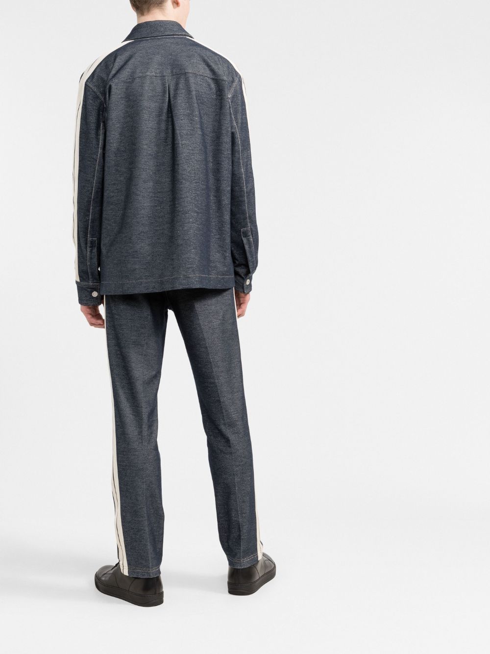 Palm Angels denim-effect track pants - Image 4