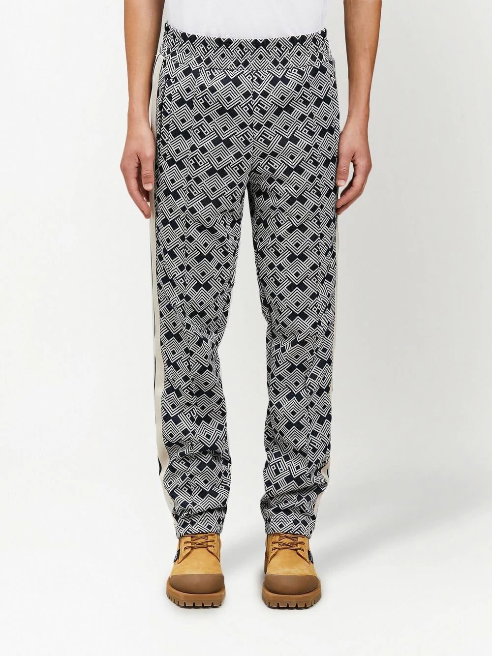 Palm Angels patterned jacquard track pants - Image 3