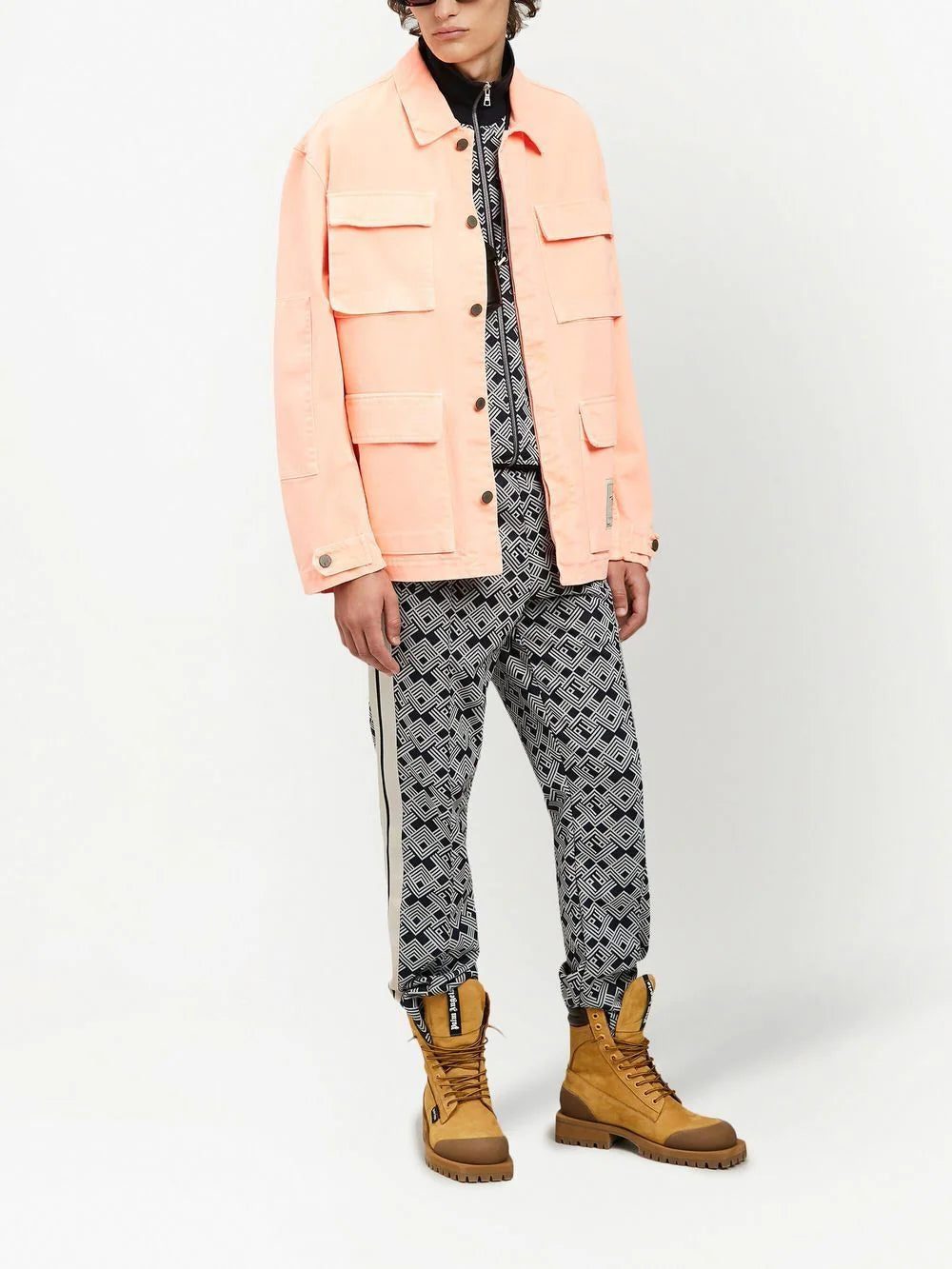 Palm Angels patterned jacquard track pants - Image 2