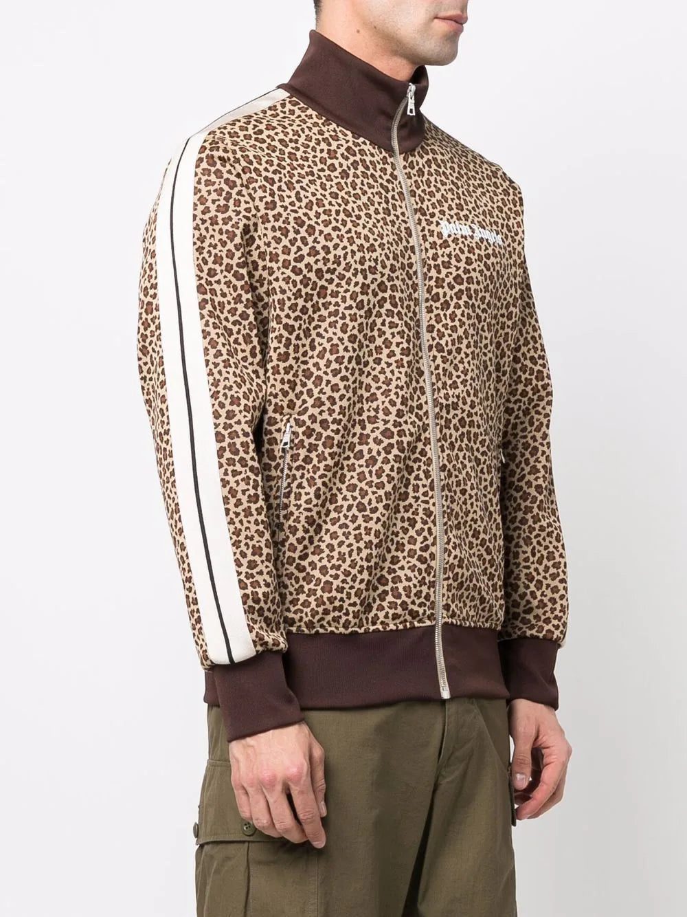 Palm Angels leopard jacquard zipped jacket - Image 3