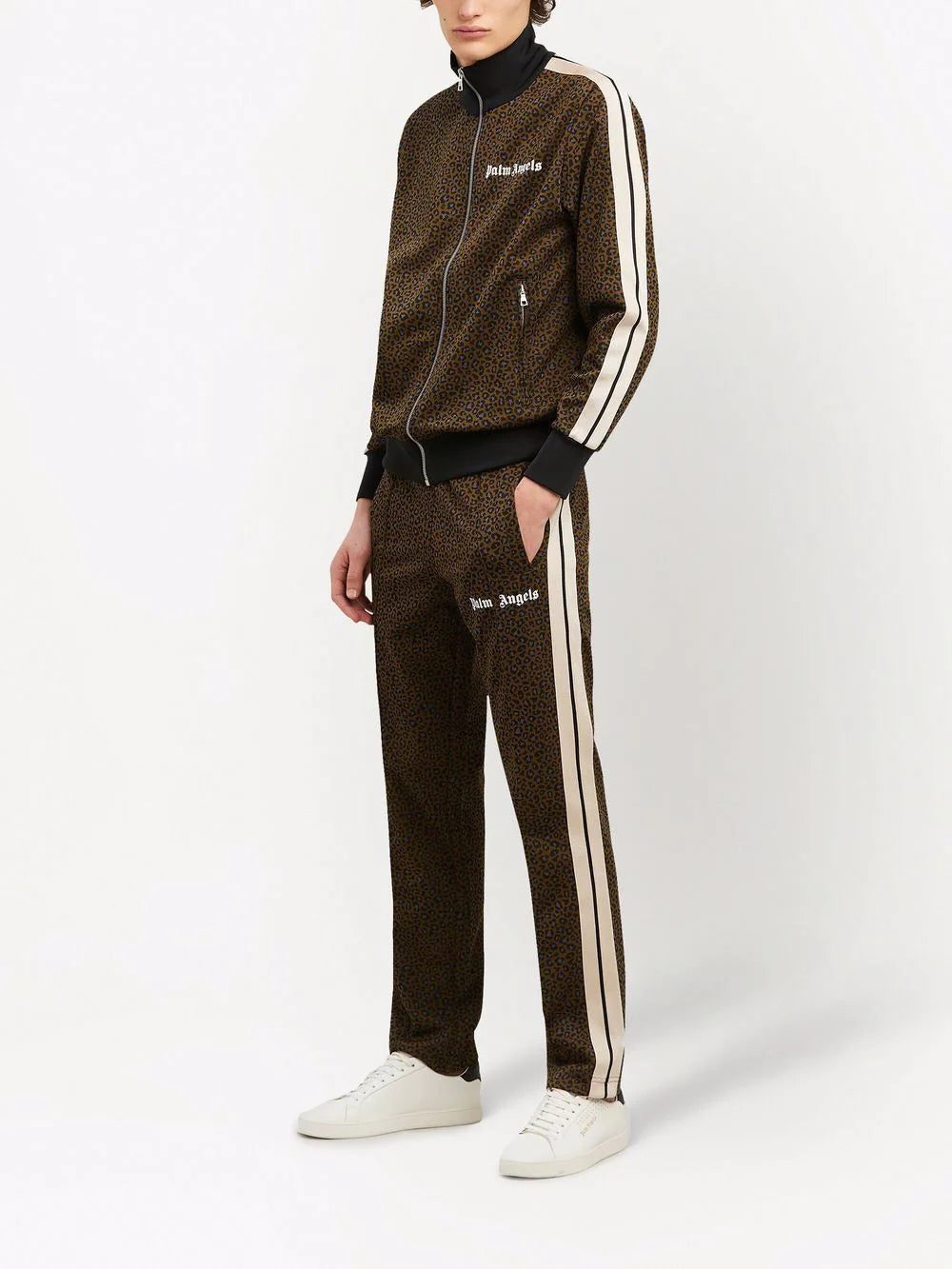Palm Angels leopard-jacquard track pants - Image 2