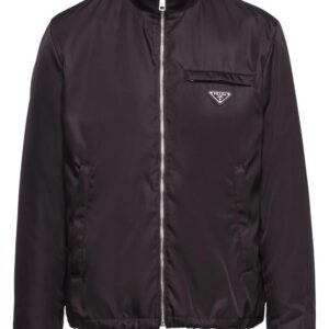 Prada  Re-Nylon logo-plaque jacket