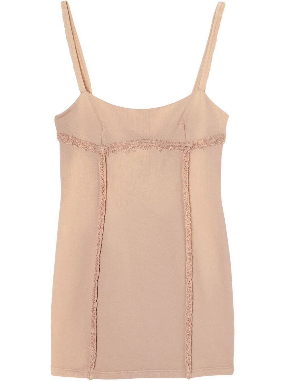 Off-White seam-detail fitted mini dress