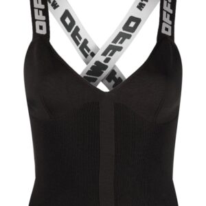 Off-White  logo-strap vest top