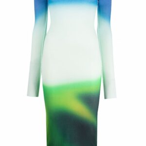 Off-White Blurred Seamless knit dress