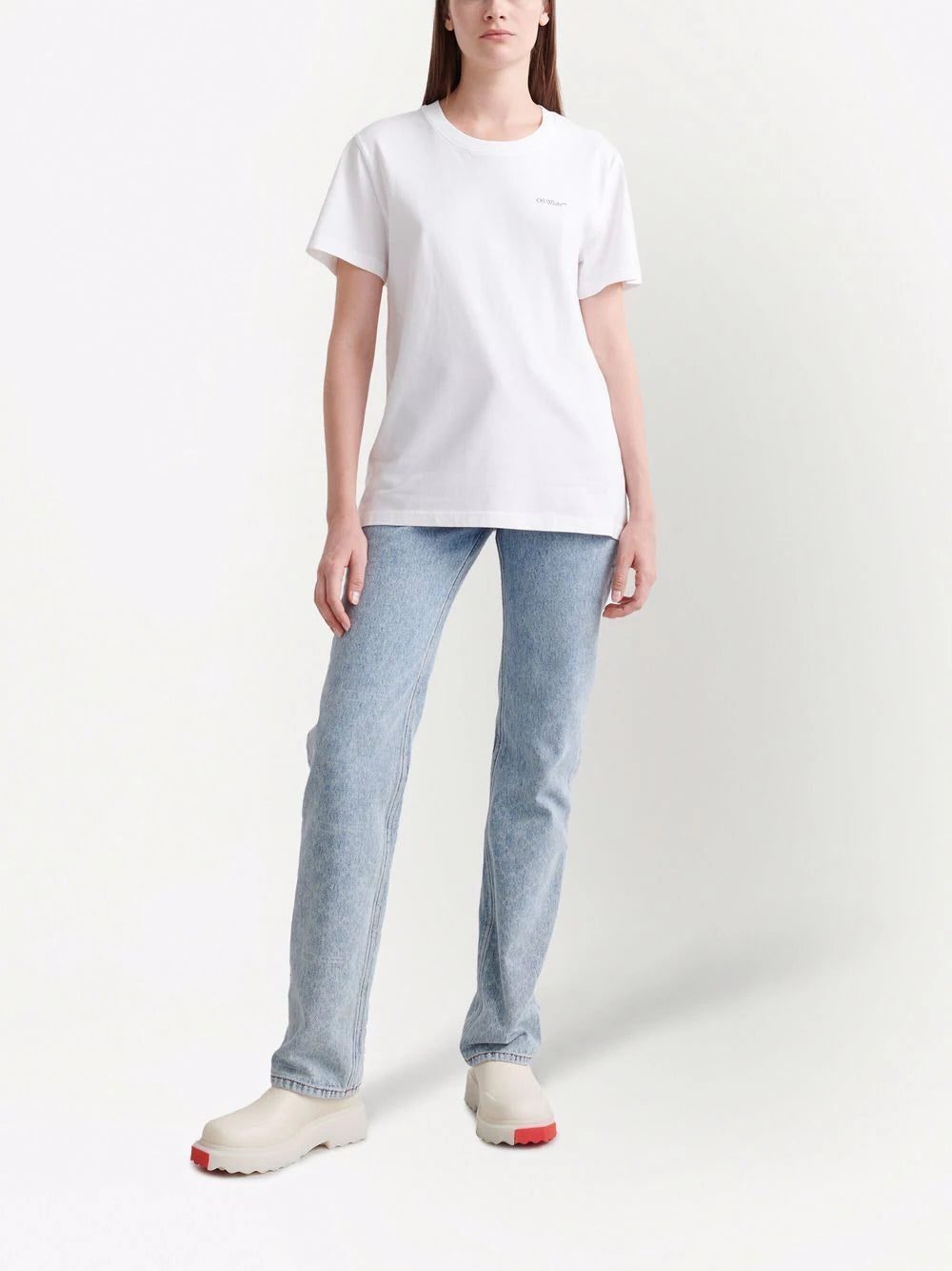 Off-White Floral-Arrows cotton T-shirt - Image 3