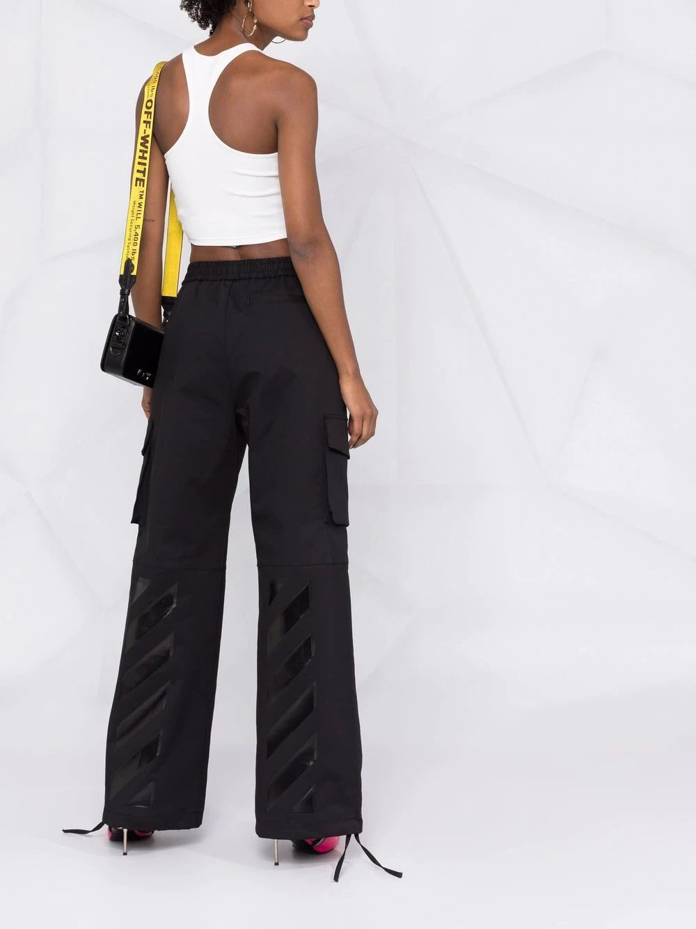 Off-White Off-Stamp ribbed crop top - Image 4